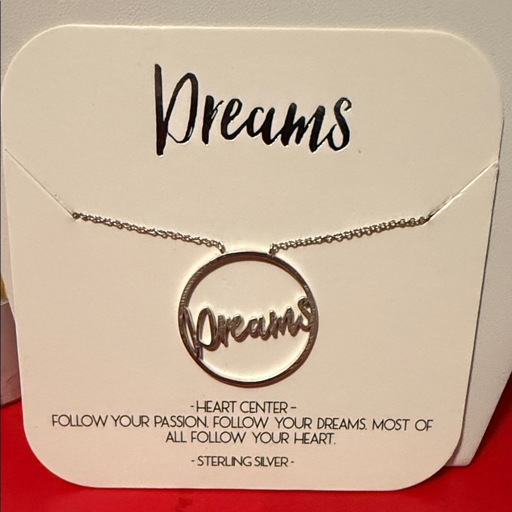 Dreams Sterling Silver 'Dreams' Circle Necklace in Silver